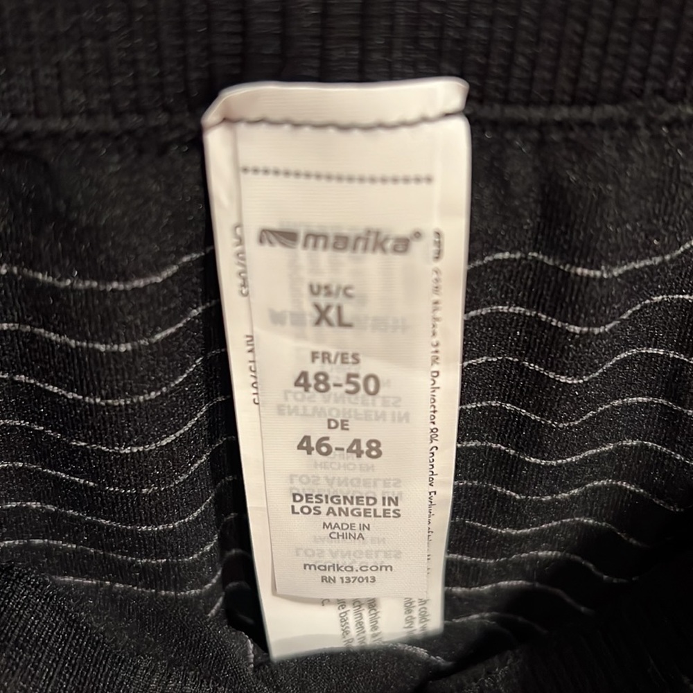 Marika 27” Seamless High Waist Dip Dye Leggings Size XL Charcoal, Navy Black NWT - Picture 7 of 8